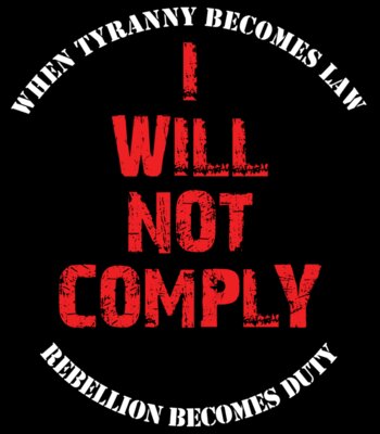 I Will Not Comply (Black)