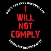 I Will Not Comply (Black)