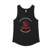 I Will Not Comply (Black) - AS Colour - Sunday Singlet