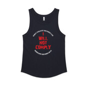 I Will Not Comply (Black) - AS Colour - Sunday Singlet