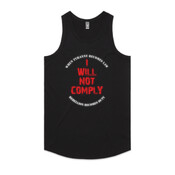 I Will Not Comply (Black) - AS Colour - Authentic Singlet