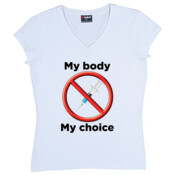 My Body My Choice - Ramo - Ladies V Neck