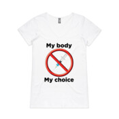 My Body My Choice - AS Colour - Bevel T V-neck