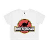 Dickhead Dinosaur - AS Colour - Crop Tee