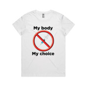 My Body My Choice - AS Colour - Maple Tee